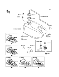 KX60 Топливный бак