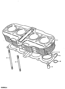 GS850 Цилиндр