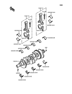ZX400 Коленвал