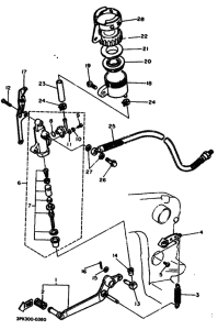 FZR750R Задний тормозной цилиндр