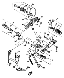XS1100 Stand. footrest