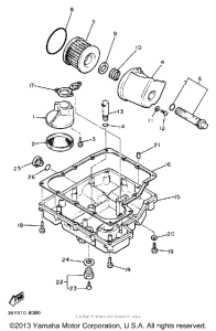 FJ1200DC Маслянный фильтр