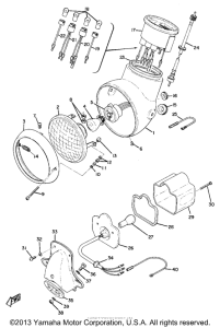 AS2 Head lamp, speedometer & tail lamp