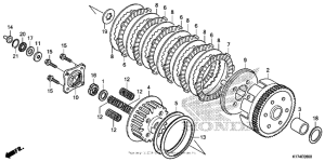 CMX250C Сцепление