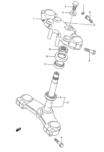 GSX1100 Траверса нижняя