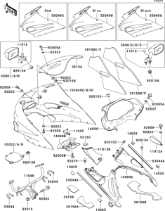 ZX1100 Cowling(1 / 2)(zx1100-d3)
