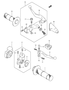 RM250 Рулевой рычаг