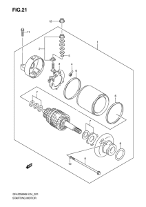 DR-Z250 Стартерный мотор