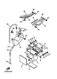 TDM850 Боковая крышка