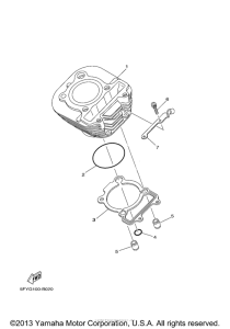 TW200R Цилиндры