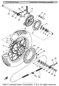 TT500F Переднее колесо