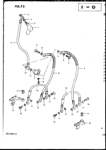 GSX750 Передние тормозные трубки