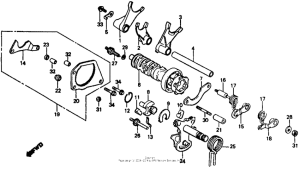 VF500F Вилка переключения передач