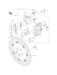 BJ250 Передний тормоз