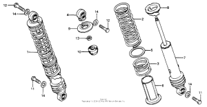 MR175 Задние амортизаторы