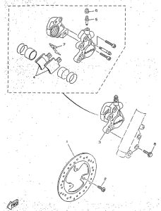 YN50R Front brake. caliper
