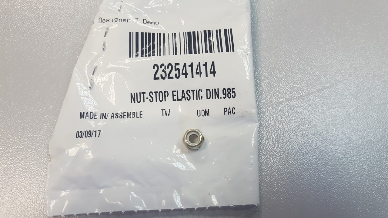 232541414 NUT-STOP ELASTIC DIN.985